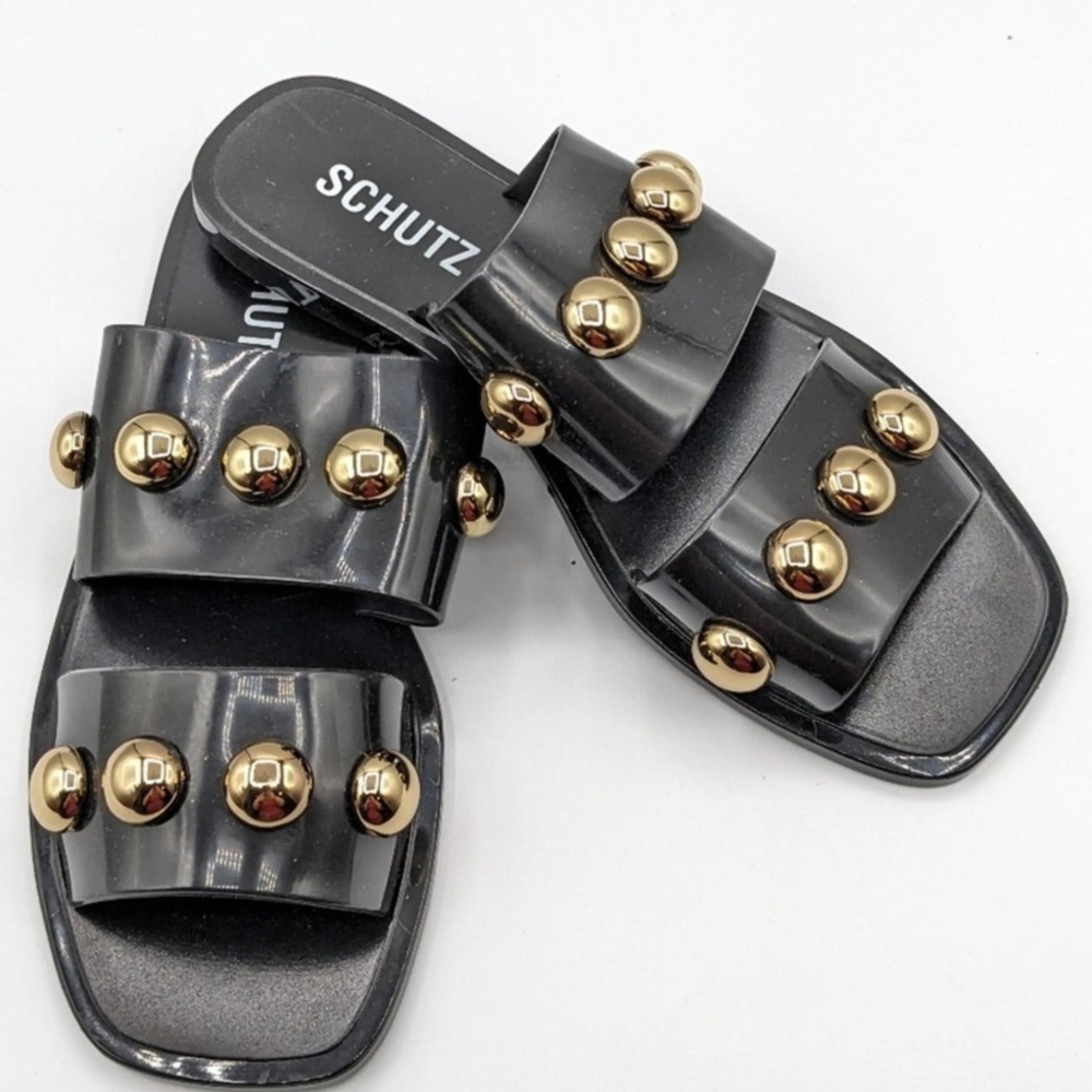 Schutz Studded Lizzie Sandals NWOT